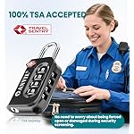 ANVIL TSA Approved Luggage Lock - 4 Digit Combination, 10,000 Combinations, Easy-Read Password Window, Travel Lock for Suitcases, Backpacks, Gym & Student Lockers, Baggage - Image 2