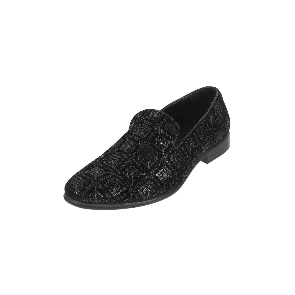 Men Suede Embroidered Ethnic Moccasin-image-49