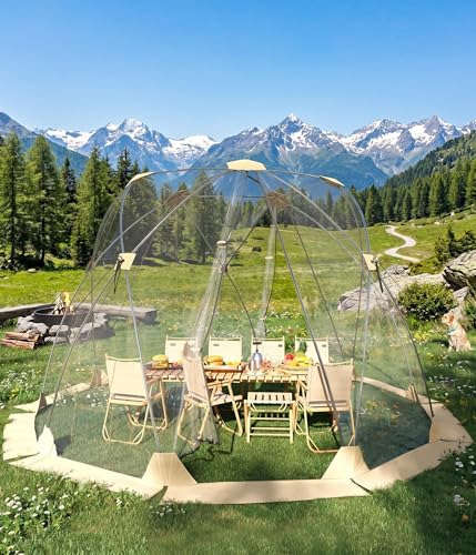 12x12 ft Outdoor Pop Up Bubble Tent, 6-8 Person Garden Dome...