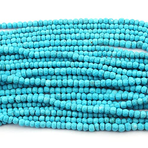Perles turquoise stabilisées 4-5mm LKBEADS pour création bijoux
