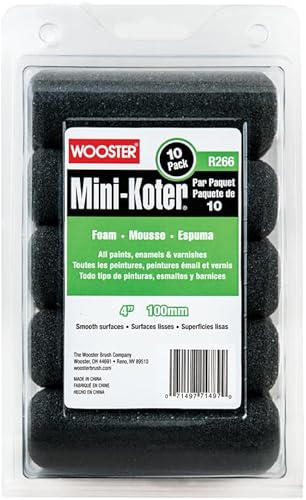 Wooster Brush Mini-Koter R266 - Mini rodillo de espuma (10 unidades)