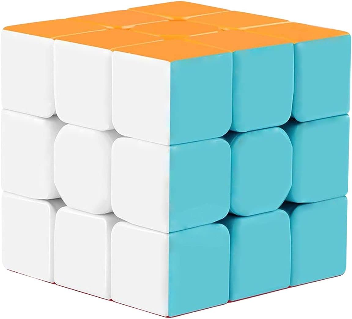 3x3 Stickerless Magic Cube Puzzle | Speed Cube, Brainteaser | Stressbuster, Anti-Anxiety, Fidget Game for Kids and Adults