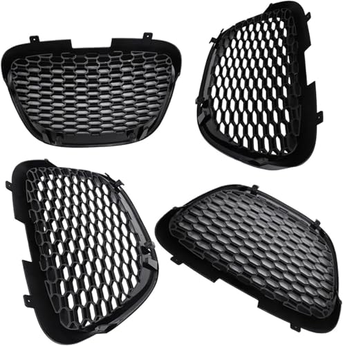 Parrilla delantera para Seat Leon MK2 1P 06-09 y rejilla de capó tipo riñón 4