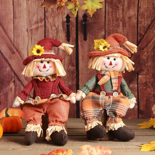Fallscarecrowplushfigurines2pcshandmadesittingscarecrowsdollsforharvestindoortabletopdecorautumnshelfsitters Urban Country Home Decor Fall scarecrow plush figurines 2pcs handmade sitting scarecrows dolls for harvest indoor tabletop decor autumn shelf sitters urban country home decor