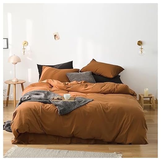 Luxlovery King Pumpkin Color Comforter Set Rust Bedding Comforter Set Burnt Orange Soft Breathable Blanket Quilts Cotton Soft Breathable Terracotta Cinnamon Bedding Comforter Set with 2 Pillowcases