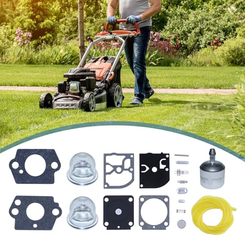 AUMEL Vergaser Reparatursatz für Stihl HS81 HS81R HS81RC HS81T HS86 HS86R HS86T Trimmerteile mit Kraftstoffleitungsfilter Dichtung
