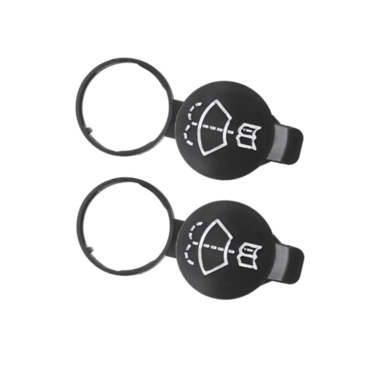 Tapa de botella de líquido para limpiaparabrisas Buick de plástico resistente 2Pcs 3