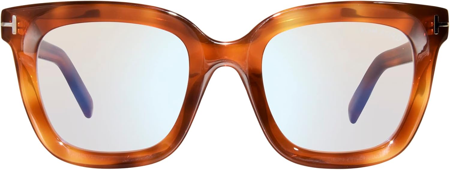 Tom Ford TF5880-B 053 Eyeglasses Women's Transparent Brown Full Rim 51mm