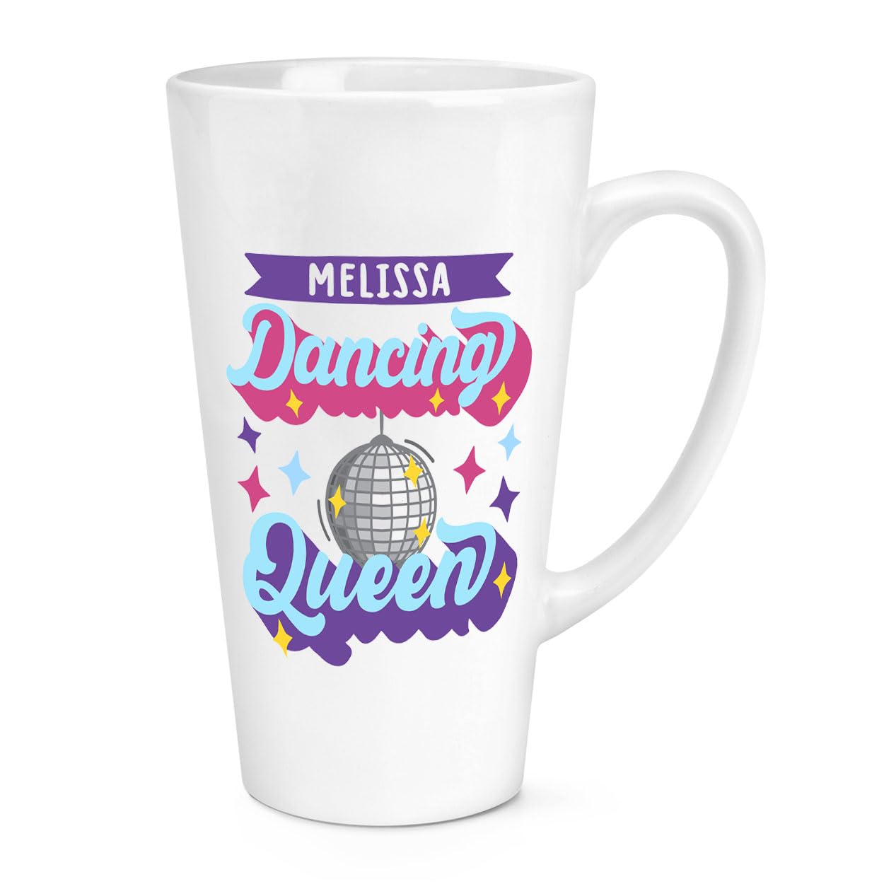 Personalised Dancing Queen 17oz Large Latte Mug Cup