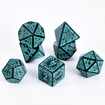 Lot de 7 dés en résine colorés - VGEBY - Jeu de société portable Lot de 7 dés en résine colorés - VGEBY - Jeu de société portable