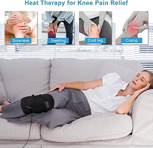 2-In-1 Arthritis Pain Relief Knee Brace, Heated Knee Support For Arthritis, Knee Heating Pad For Hot Or Cold Therapy Keep Warm, Electric Heated Knee Wrap For Pain Relief And Massage #TOP5