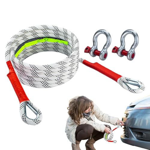 Kit de récupération de corde de remorquage cinétique pour aventures tout-terrain en forêt