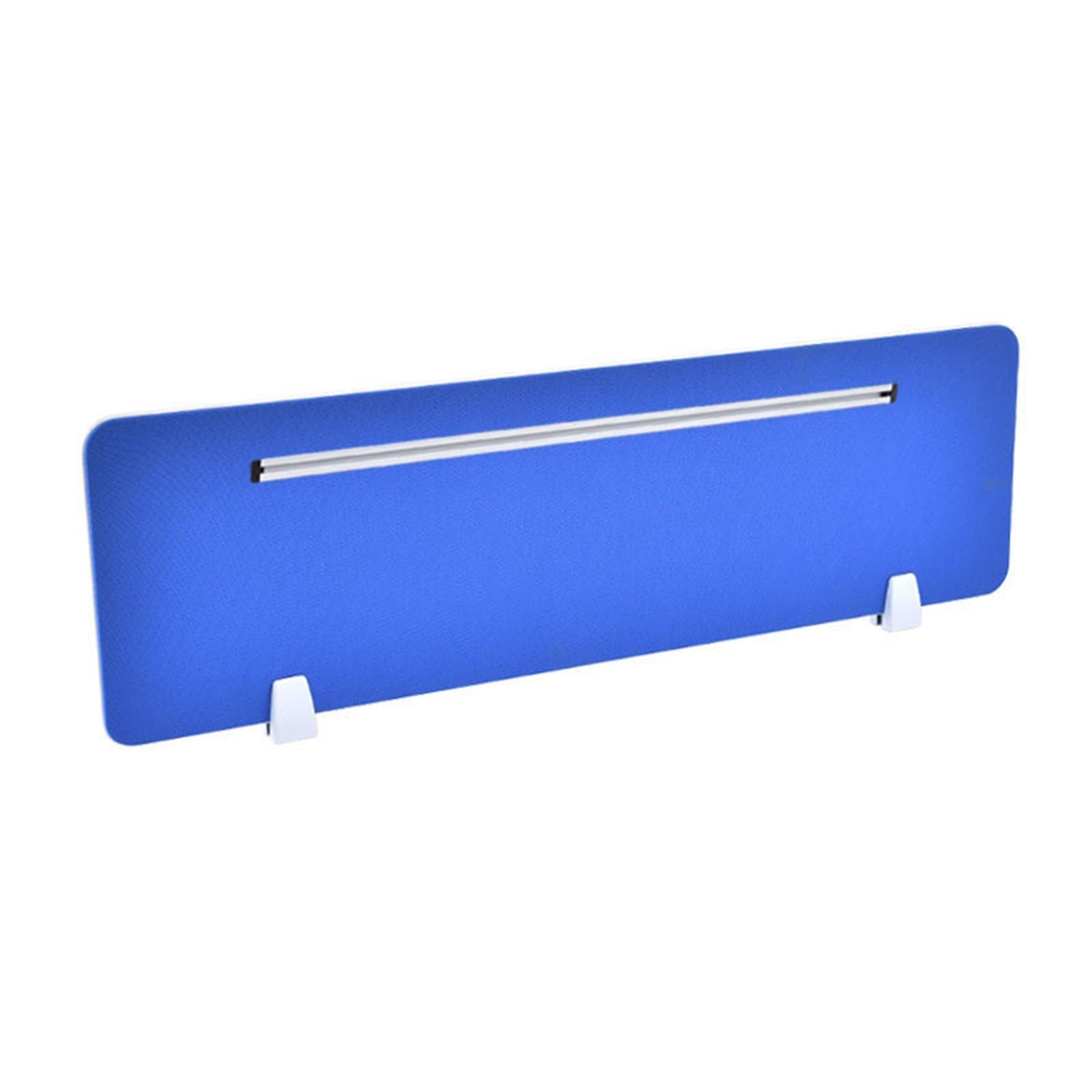 HJYCLFAZU Acoustic Desk Privacy Panel, Noise-Reducing Partition for Independent Workstations, Table Divider Sit-Stand Desks (Blue, 120cm x 30cm)