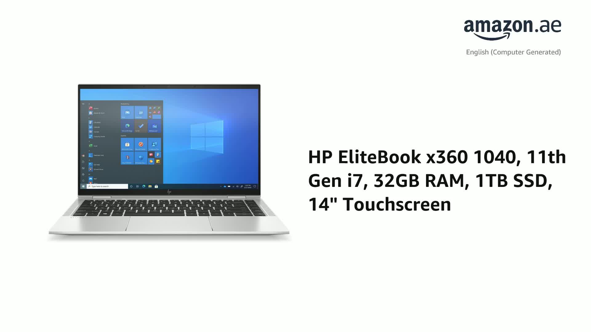 HP EliteBook x360 1040 G8 14 inches 1920 x 1080 Touchscreen 11th