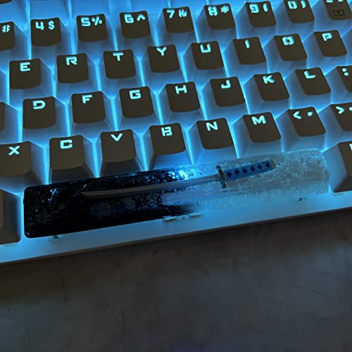 Image of Black White Knife Keycap Custom Space Bar Keycap for MX Mechanical Keyboard Unique Gifts for Friends