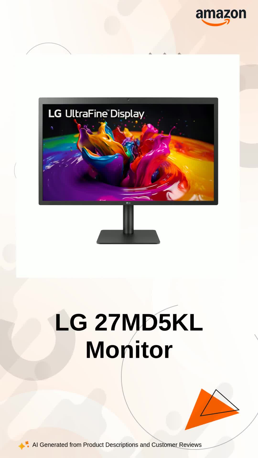 LG 27MD5KL-B 27 Inch (68.5cm) Ultrafine 5K (5120 x 2880) Pixels