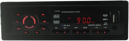 Miniatura 3 de Eaglerich Radio de coche estéreo estéreo para coche reproductor MP3 FM Aux USB SD con control remoto Bluetooth música/teléfono 1 DIN tamaño