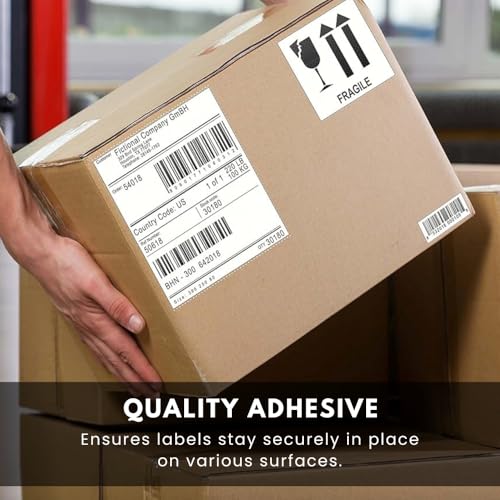Image of SECUREMENT Direct Thermal Barcode Labels Sticker Roll (4 inch x 6 inch - 250 Labels per Roll) (6 Rolls)