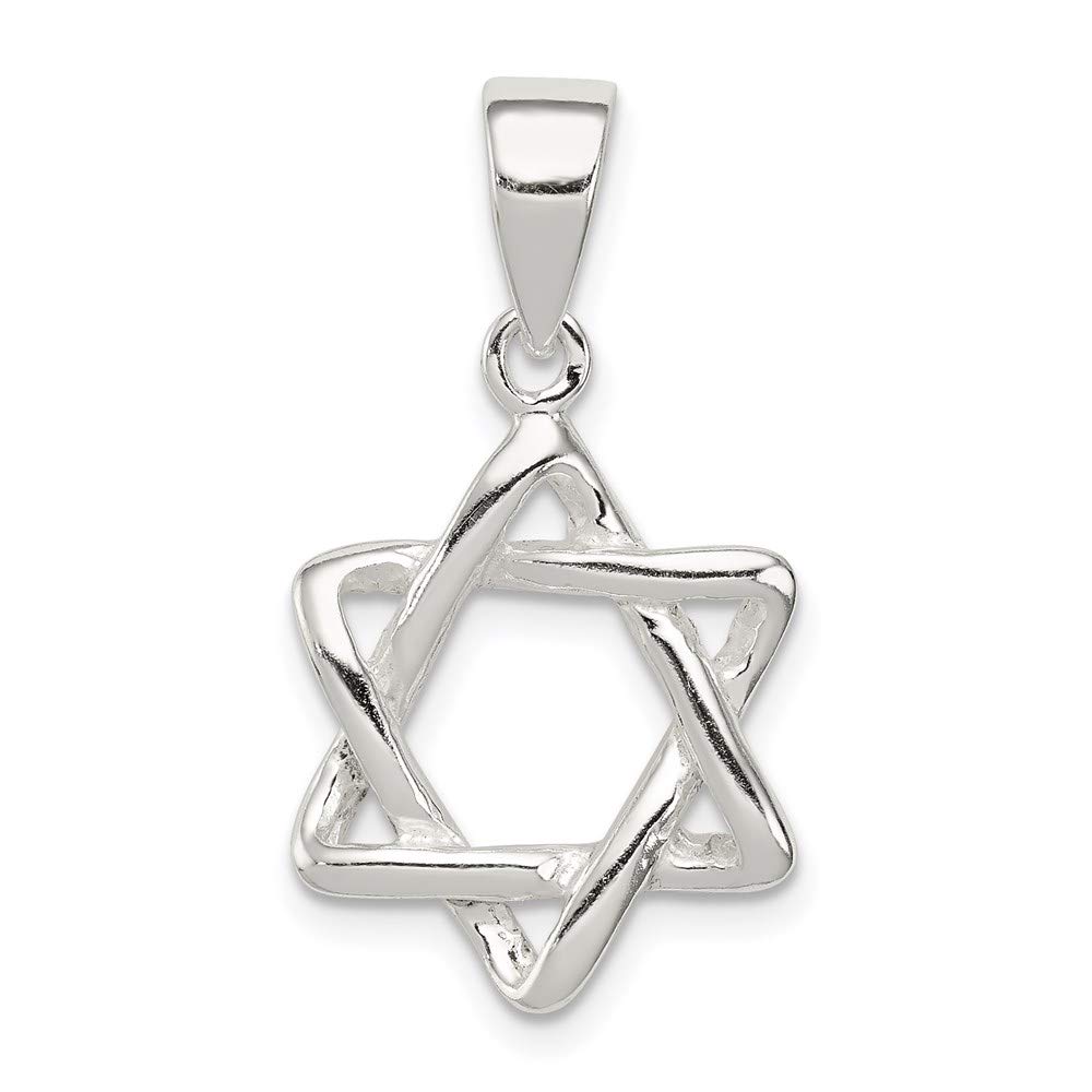 925 Sterling Silver 3 D Jewish Jewelry Star Of David Pendant Charm Necklace Religious Judaica Fine Jewelry For Women Gifts For Her