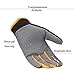 FUDOSAN Cycling Gloves Touchscreen Gym Workout Gloves Breathable Non-Slip Thin Fitness Gloves for Training, Exercise, Weightlifting Hanging, Rowing, Biking for Men Women (Orange, Large)