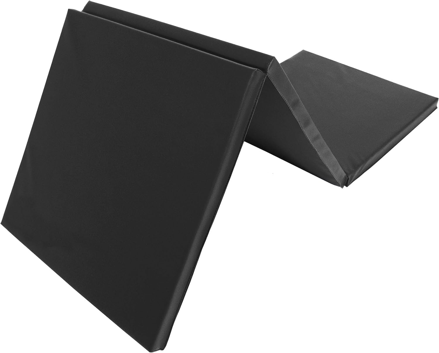 IRIS Tri-Fold Folding Exercise Mat 6’x2’ with Carrying Handles for Tumbling, MMA, Martial Arts, Gymnastics, Stretching (Black)-image-25