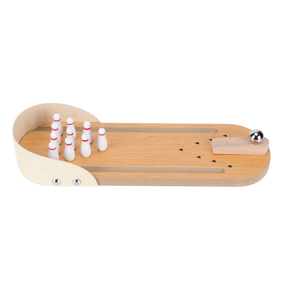 Ensemble Bowling De Table Mini – 10 Quilles + 4 Balles – Jouet Bureau – Jeu 1-2 Joueurs – Dès 3 Ans – ABS Durable