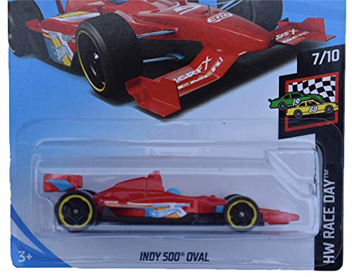 Hot Wheels Race Day Series 7/10 Indy 500 Oval rojo miniatura 2