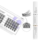 BEYELIAN Cluster Lashes, Lash Bond and Seal Kit for Individual DIY Eyelash Extension