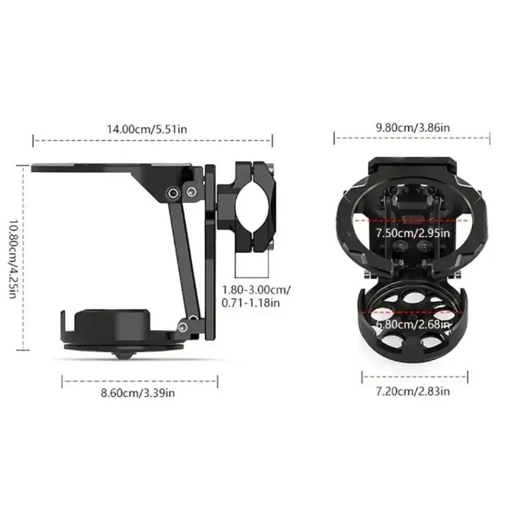 Portabotellas Motocicleta Portavasos Plegable Ajustable para Bicicleta Eléctrica, Ciclismo Deportivo, Accesorio De Montaje para Botella Agua para Motocicleta