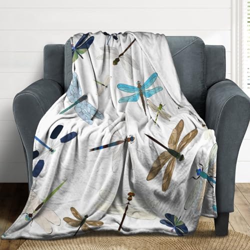 Couverture polaire libellule cadeau idéal pour lit de chambre et canapé - 5