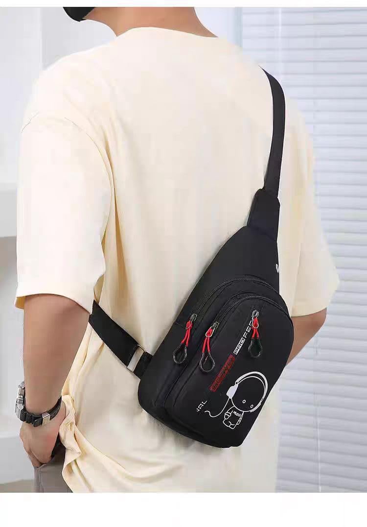 ZodiacZen Marsupio per Bambini, Marsupio Riflettente Antiscivolo con 2 Tasche e Passaggio per Cuffie, Regolabile per Corsa, Ciclismo, Fitness