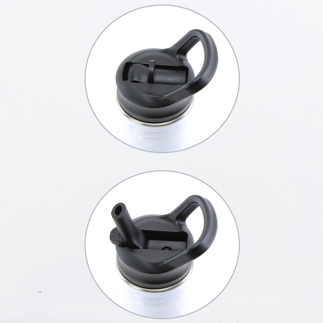 cribstar Pookie Bottle Replacement Lid, Black, Spout Design