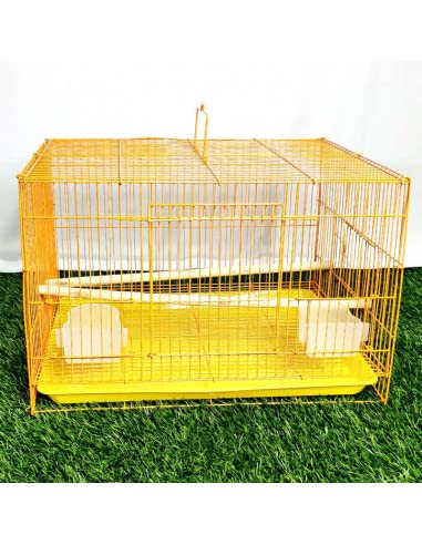 Image of G P S 2FT (24 Inch) Birds Cage Best for Love Bird Cages Parrot, Parakeet, Budgies, Cockatiel Cage Hammock Large Bird Cage with Swing Accessories (Size: 23.5 inch Long, 16.5 inch Wide and 16 inch Height)