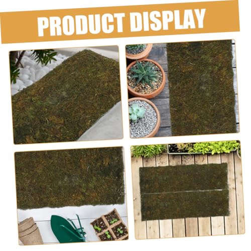 Tapis de mousse synthétique vert résistant à la chaleur pour décoration durable