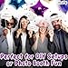 Premium Birthday Photo Booth Props Kit, 27 White & Rose Gold Party Decorations (No Glitter), Durable & Easy-to-Use Photobooth Props Signs for Memorable Photos & Unforgettable Celebrations by PixiPy