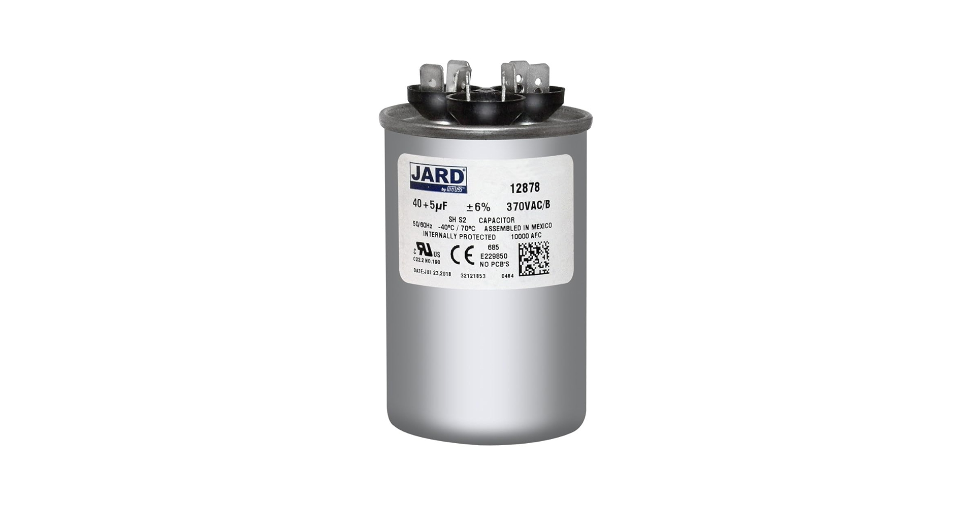 40 + 5 x 370 VAC Round Dual Run Capacitor by # 12878: Amazon