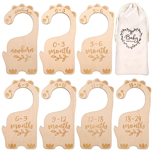 CREPUSCOLO Baby Wardrobe Clothes Dividers, 7pcs Premium Original Design Nursery Baby Closet Clothes Dividers, Nursery Decor, Baby Clothes Organizers(Unicorn)