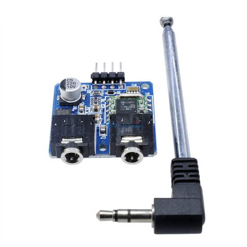 Miniatura 4 de 1 Unidades TEA5767 FM Módulo de Radio Estéreo para Arduino 76-108MHZ con Antena de Cable Gratis Kit DIY Módulo Electrónico