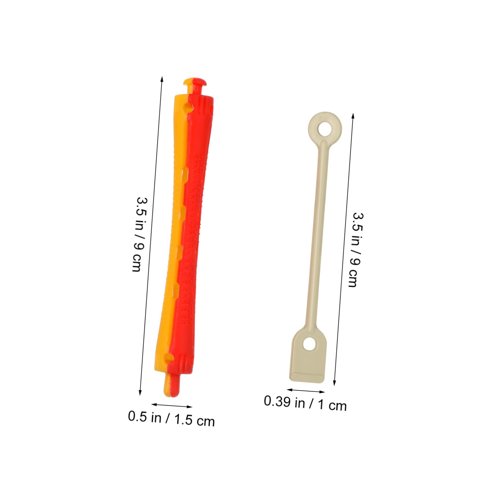 Ipetboom Hair Perm Rods Set 24pcs Perm Curlers with Elastic Rubber Band Hair Styling Tools for Women