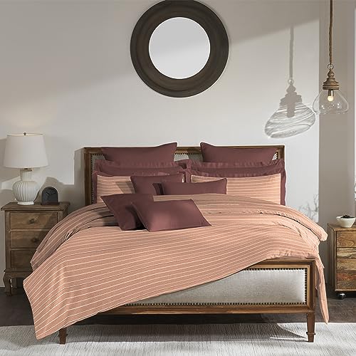 Image of myTrident Shades of Comfort King Bedsheet Sets,180 TC, 100% Cotton bedsheet for Double Bed, Livia