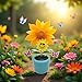 Cute Solar Dancing Flowers Swinging,Solar Dancing Flower, Swinging Sunflower Bobblehead, Car Dashboard Decor, Home Window Decoration, Solar Power Kits