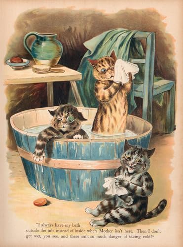 Lienzo de Louis Wain Gatti como regalo original para amantes del arte y entusiastas de los gatos