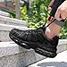 ARISIC Steel Toe Shoes Men Women Lightweight Safety Composite Toe Shoes Comfortable Zapatos para Hombre Zapatos Trabajo Walking Sneakers Black