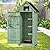 FairOnly Outdoor Shed Storage Cabinet, Garden Wooden Sheds, Outside Storage Cabinet Weather Proof with Floor, Fir Wood Tool Organizer with Door and Shelves for Backyard, Hallway (Green)