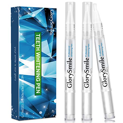 GlorySmile Teeth Whitening Pen (3 Pack) Safe 35% Carbamide Peroxide Gel,Teeth Whitening Gel Kits, No Sensitivity, Travel-Friendly,Professional Dental Whitener