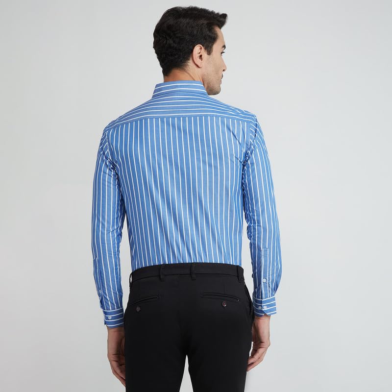 Image of Men's Striped Cotton Formal Shirt