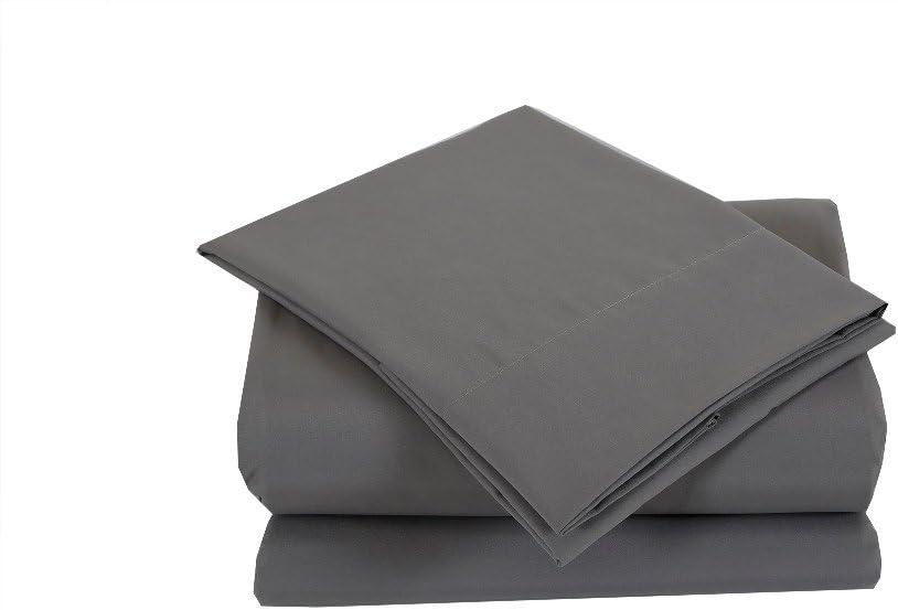 Affluence Luxury Microfiber Sheet Set (Twin Sheet Set, Soft Grey)