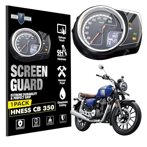 Image of Gear Guard Speed Meter Screen Protector For HONDA H NESS CB 350 || TFT Instrument Cluster Protector || Anti Scratch || HNESS CB350 Display Speedometer Console Accessory [Not Tempered Glass]
