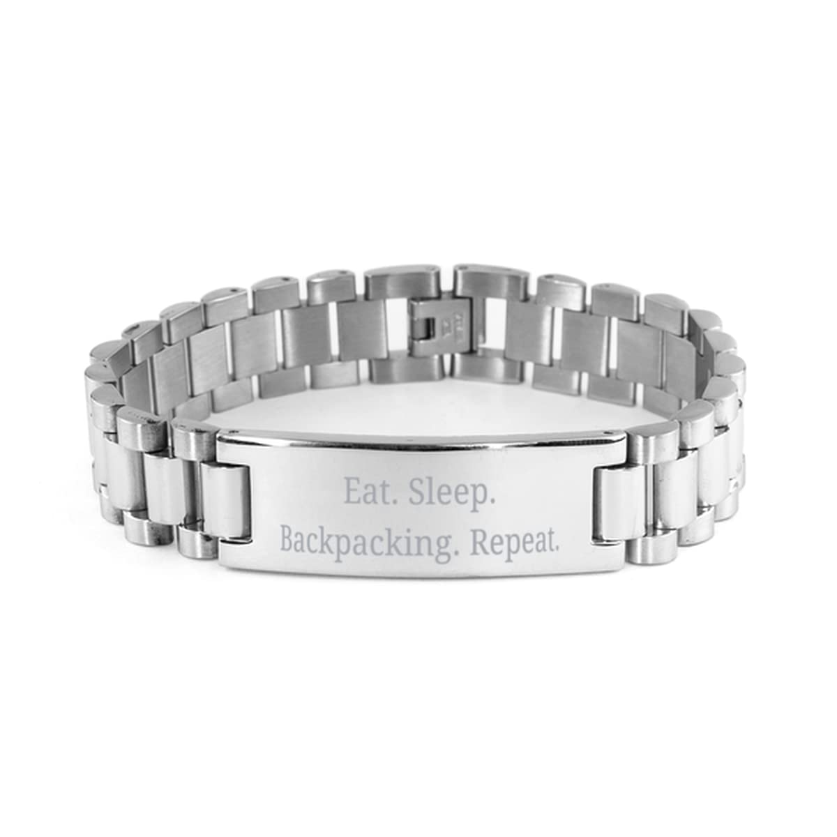 Inappropriate Backpacking Gifts, Eat. Sleep. Backpacking. Repeat, Brilliant Ladder Bracelet for Friends from