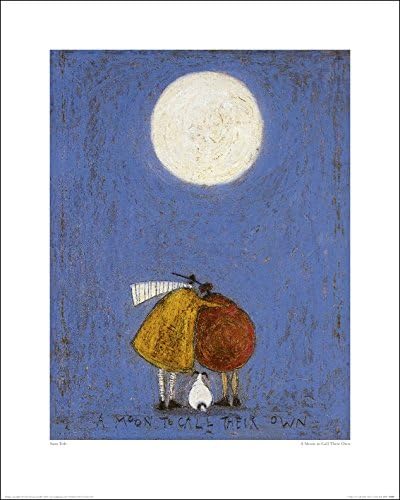 トライエックスThe Art Group A Moon To Call Their Own Sam Toft Art Print, Paper, Multi-Colour, 40 x 50 x 1.3 cm